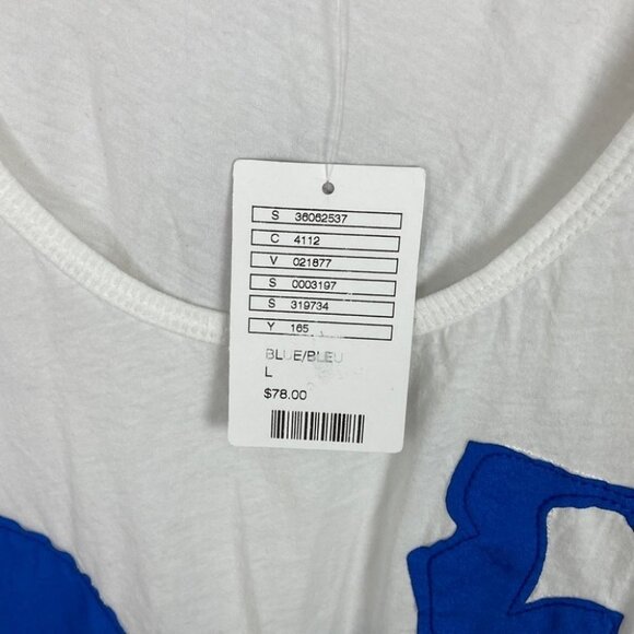 NWT Anthropologie Alamere‎ Tank Top Blue White Bohemian Size Large New With Tags - Picture 5 of 14